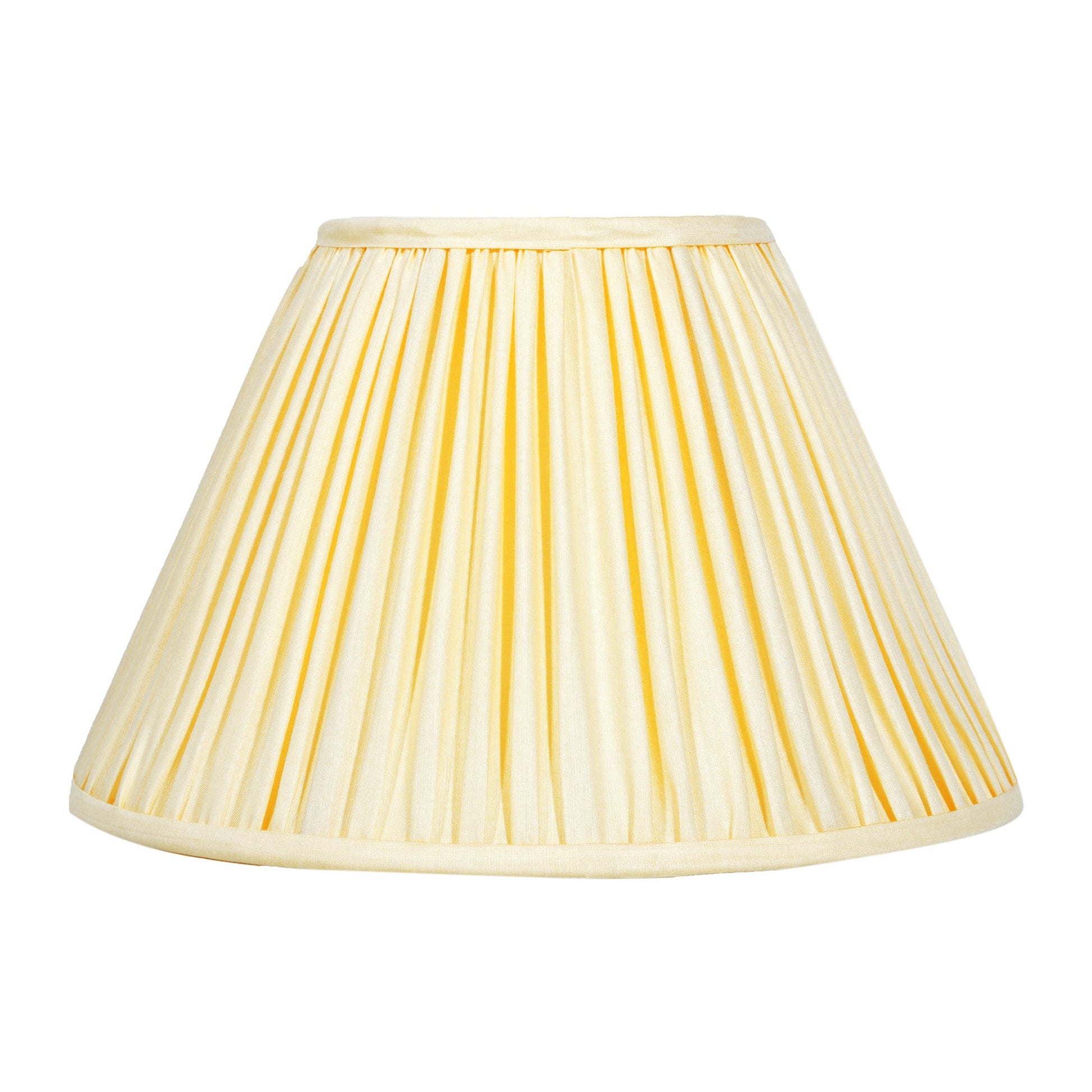 30cm empire premium softback lampshade in silk by Lampenschirm India, house of lampshades. Cream Silk Lamp Shades