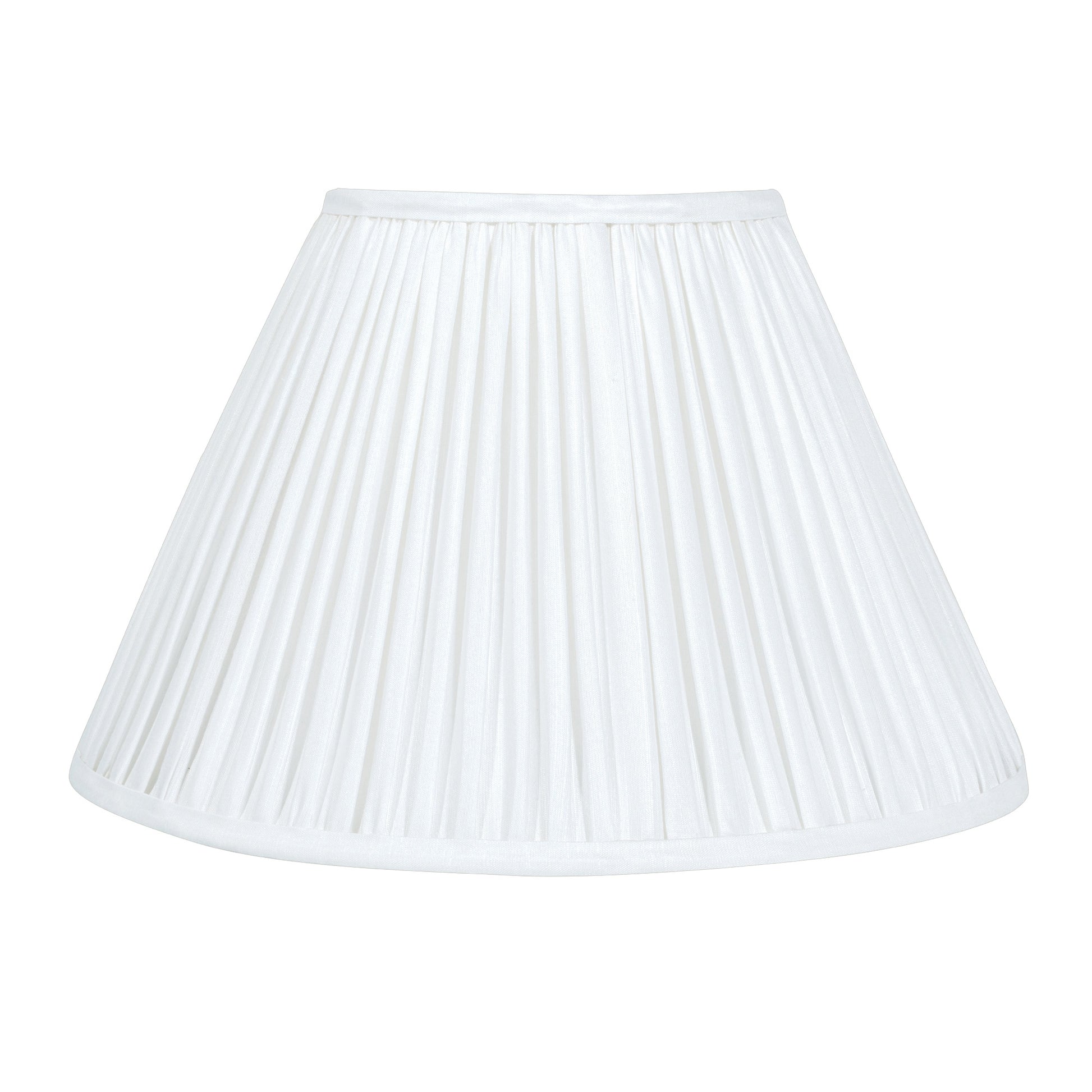 30cm empire premium softback lampshade in silk by Lampenschirm India, house of lampshades. White Silk Lamp Shades