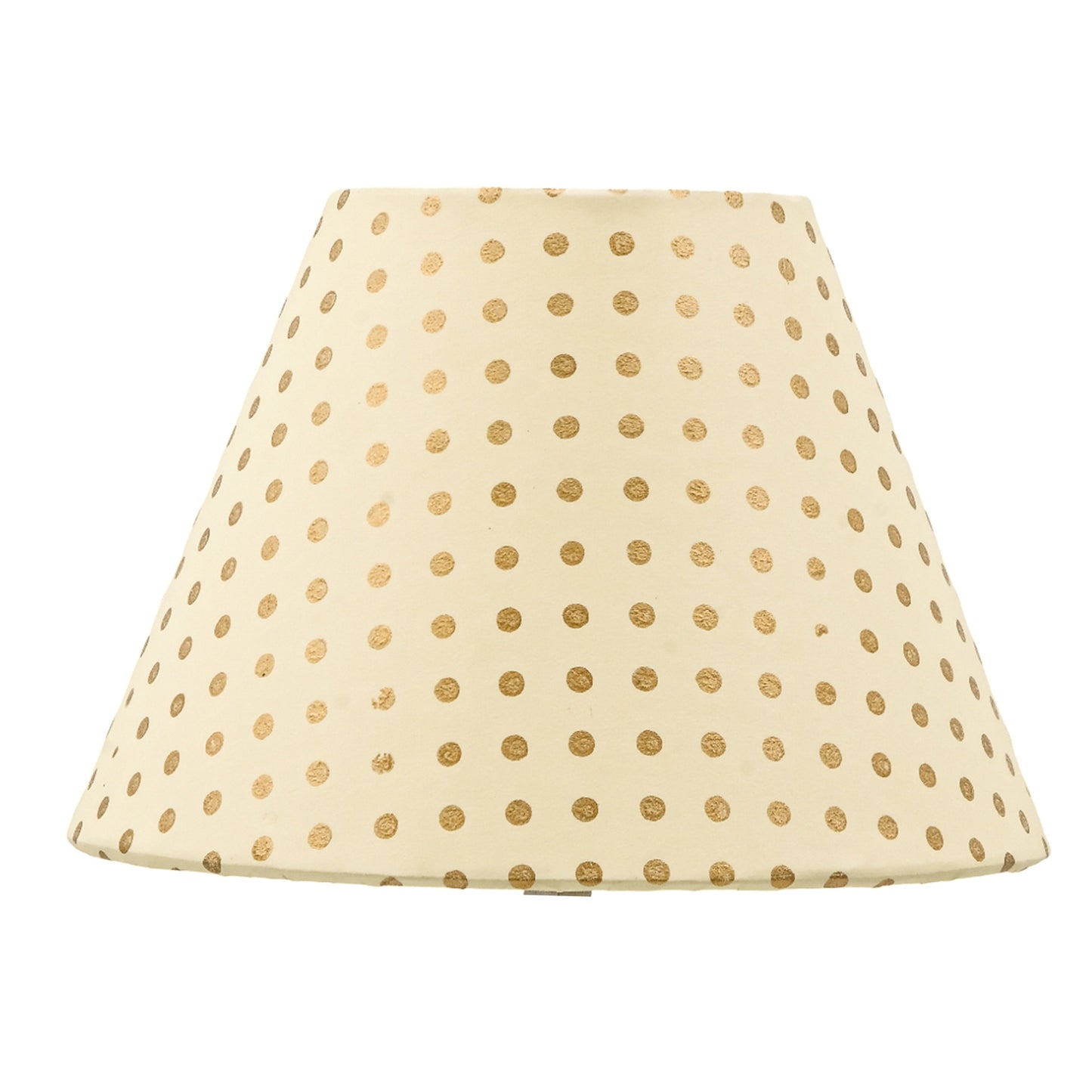 20cm empire premium hardback lampshade in block printed paper by Lampenschirm India. Gold Lamp shades