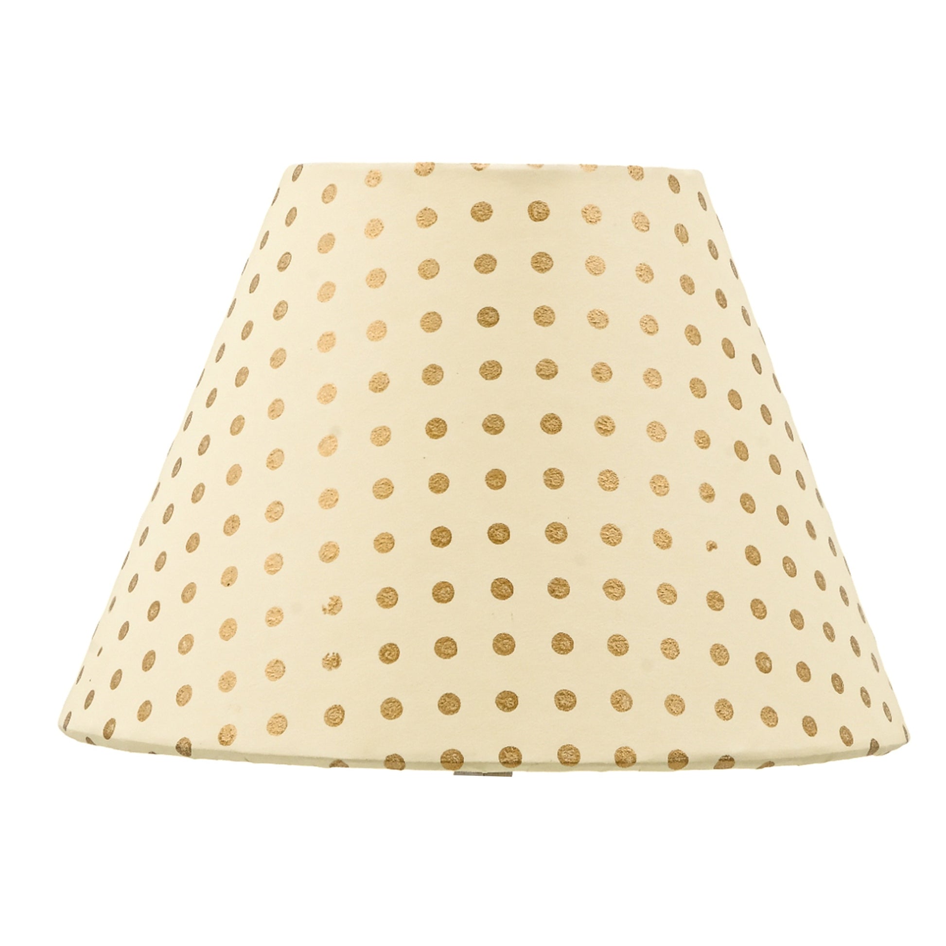 20cm empire premium hardback lampshade in block printed paper by Lampenschirm India. Gold Lamp shades