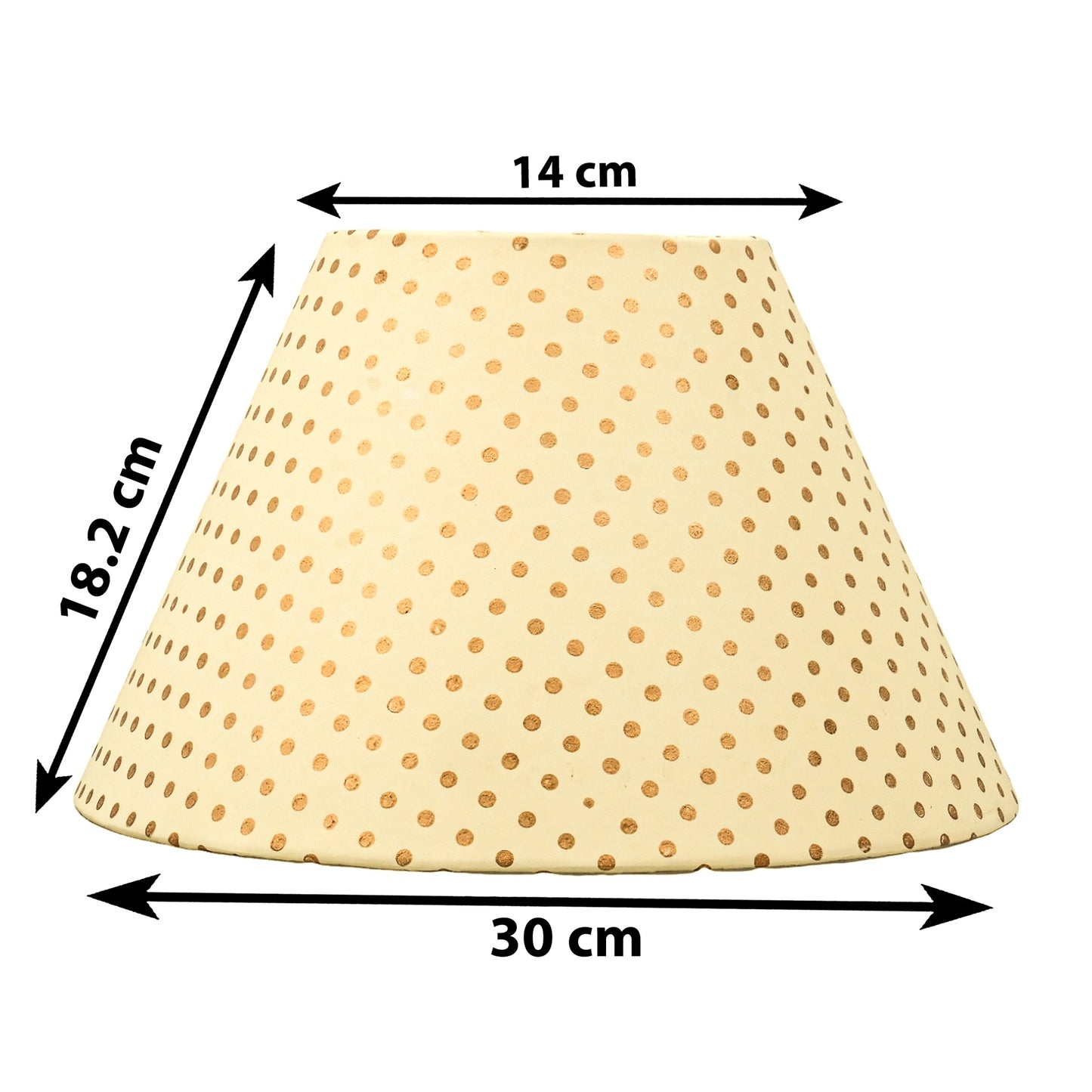 30cm empire premium hardback lampshade in block printed paper by Lampenschirm India