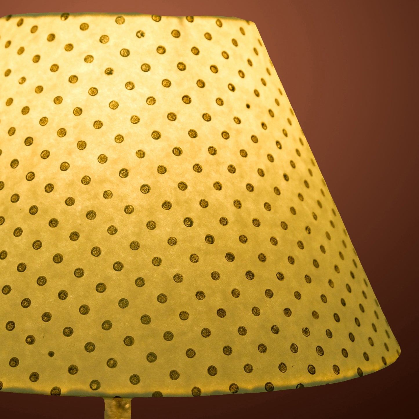 30cm empire premium hardback lampshade in block printed paper by Lampenschirm India
