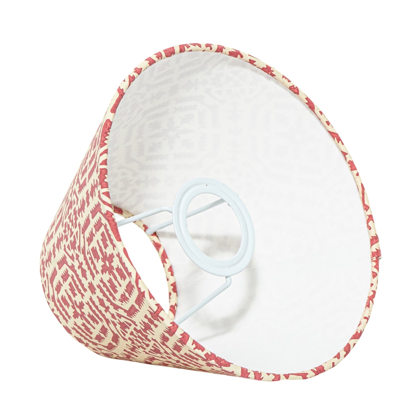 20cm empire premium hardback lamp shade in block printed paper by Lampenschirm India