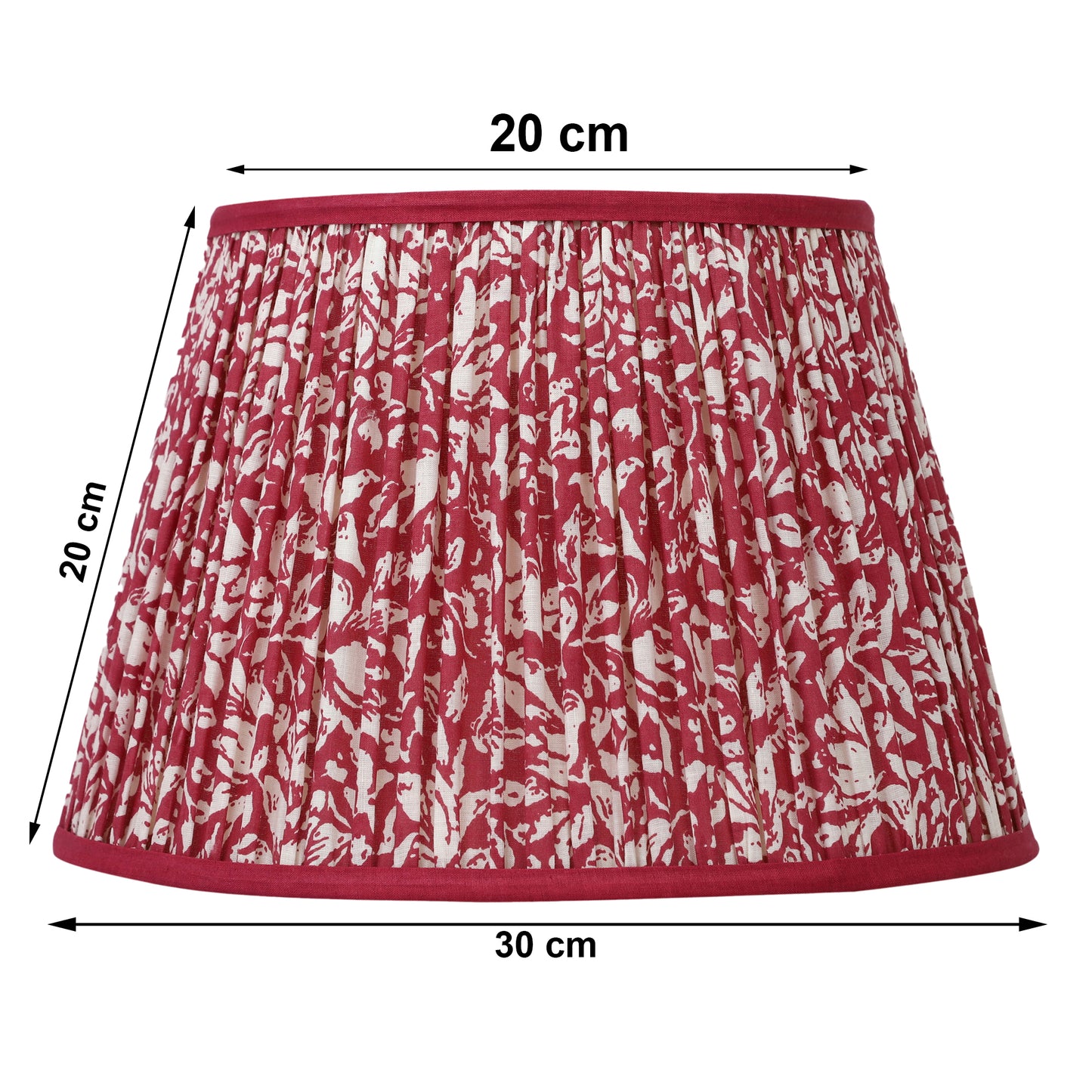 30cm straight empire premium softback lamp shade in cotton by Lampenschirm India