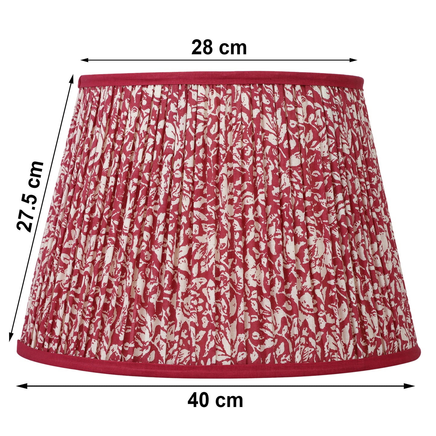 40cm straight empire premium softback lamp shade in cotton by Lampenschirm India