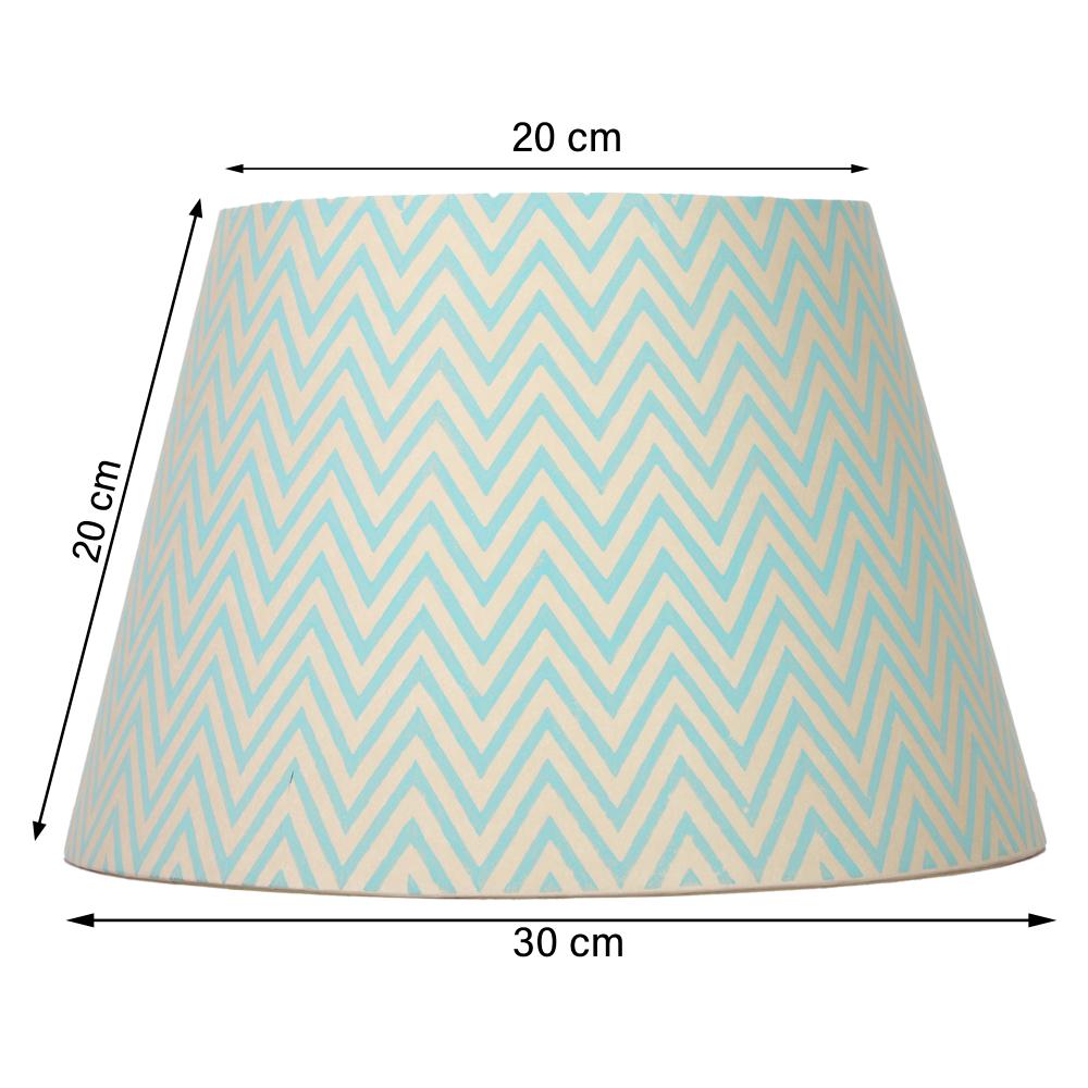30cm straight empire premium hardback lamp shade in printed paper by Lampenschirm India