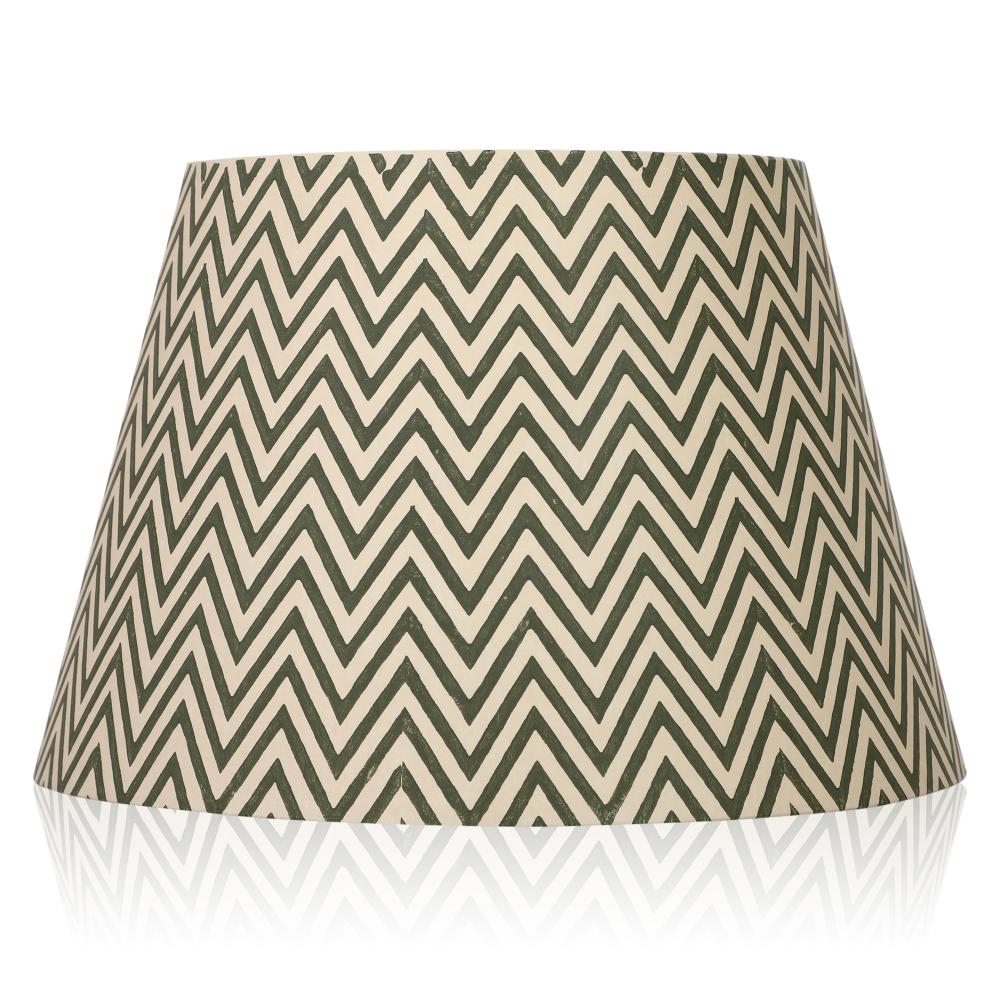30cm straight empire premium hardback lampshade in block printed paper by Lampenschirm India, house of lampshades. Black Paper Lamp Shades