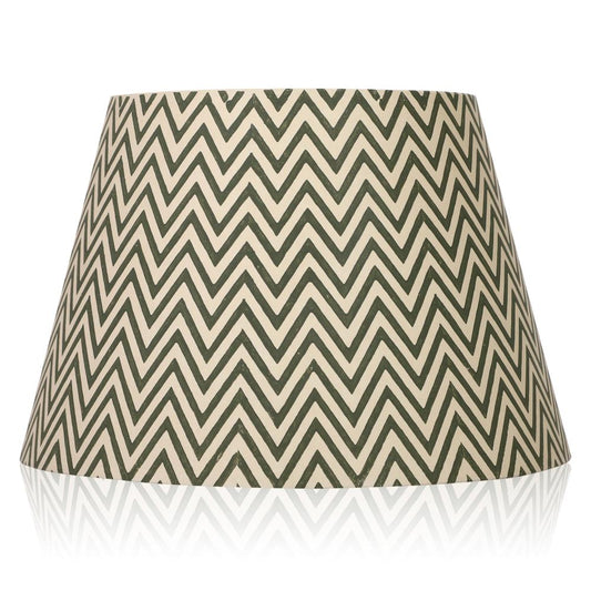 30cm straight empire premium hardback lampshade in block printed paper by Lampenschirm India, house of lampshades. Black Paper Lamp Shades