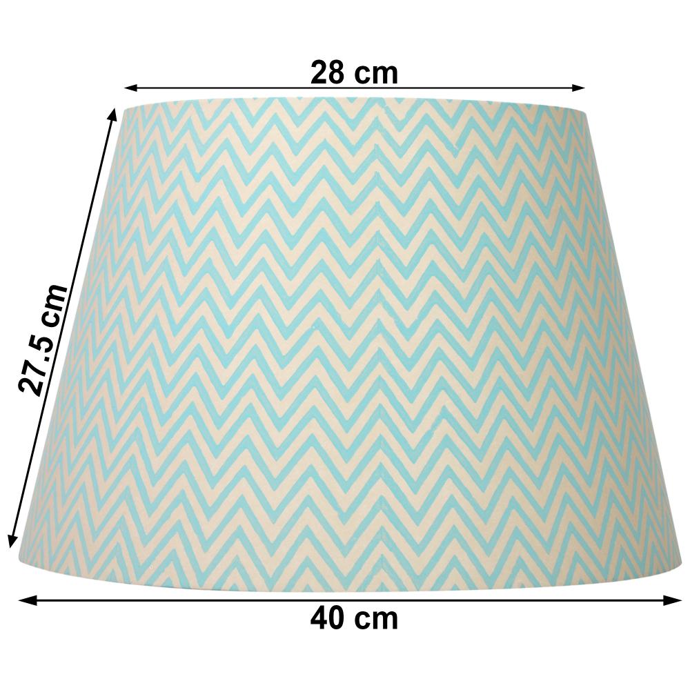 40cm straight empire premium hardback lamp shade in printed paper by Lampenschirm India