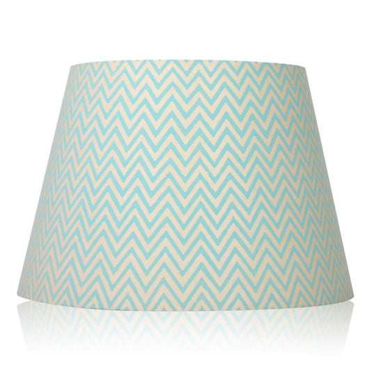 40cm straight empire premium hardback lampshade in block printed paper by Lampenschirm India, House of Lampshades. Green Paper Lamp Shades