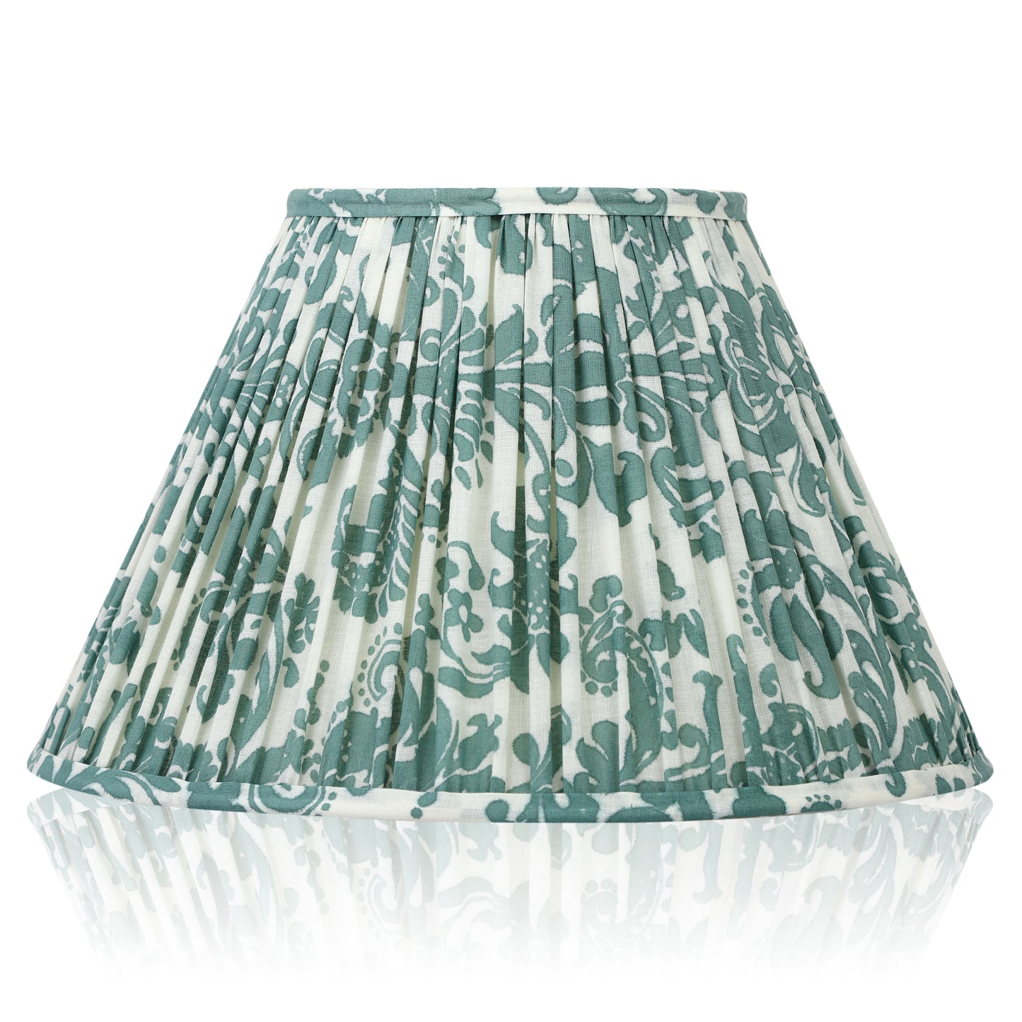 30cm empire premium softback lampshade in cotton by Lampenschirm India, house of lampshades. Green Cotton Lamp Shades