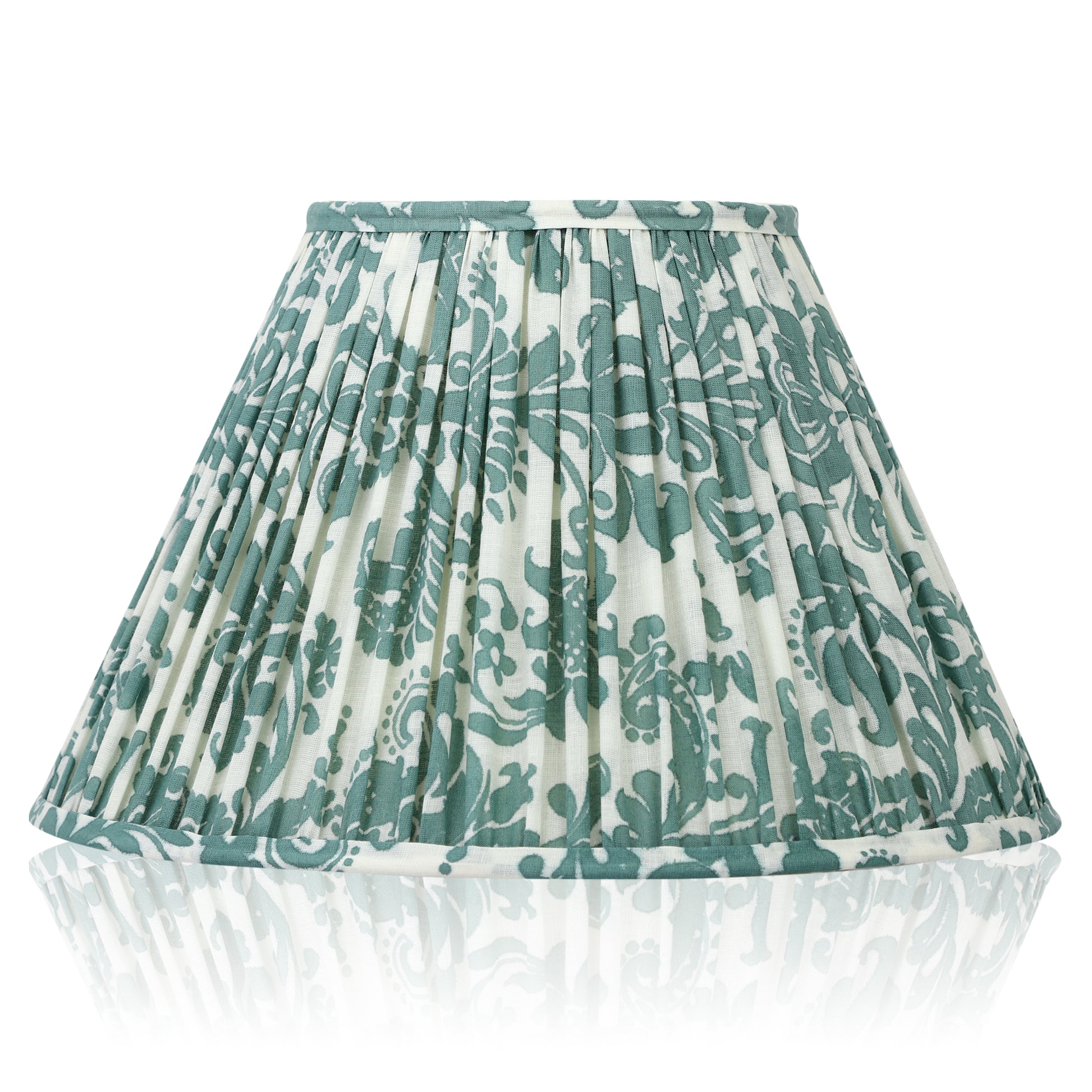 30cm empire premium softback lampshade in cotton by Lampenschirm India, house of lampshades. Green Cotton Lamp Shades