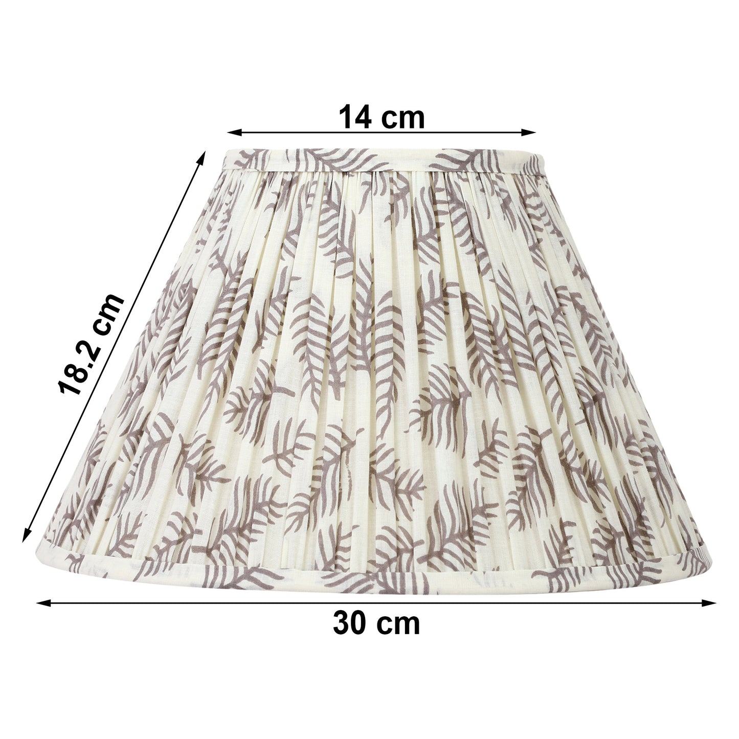 30cm empire premium softback lampshade in pine craft by Lampenschirm India, house of lampshades