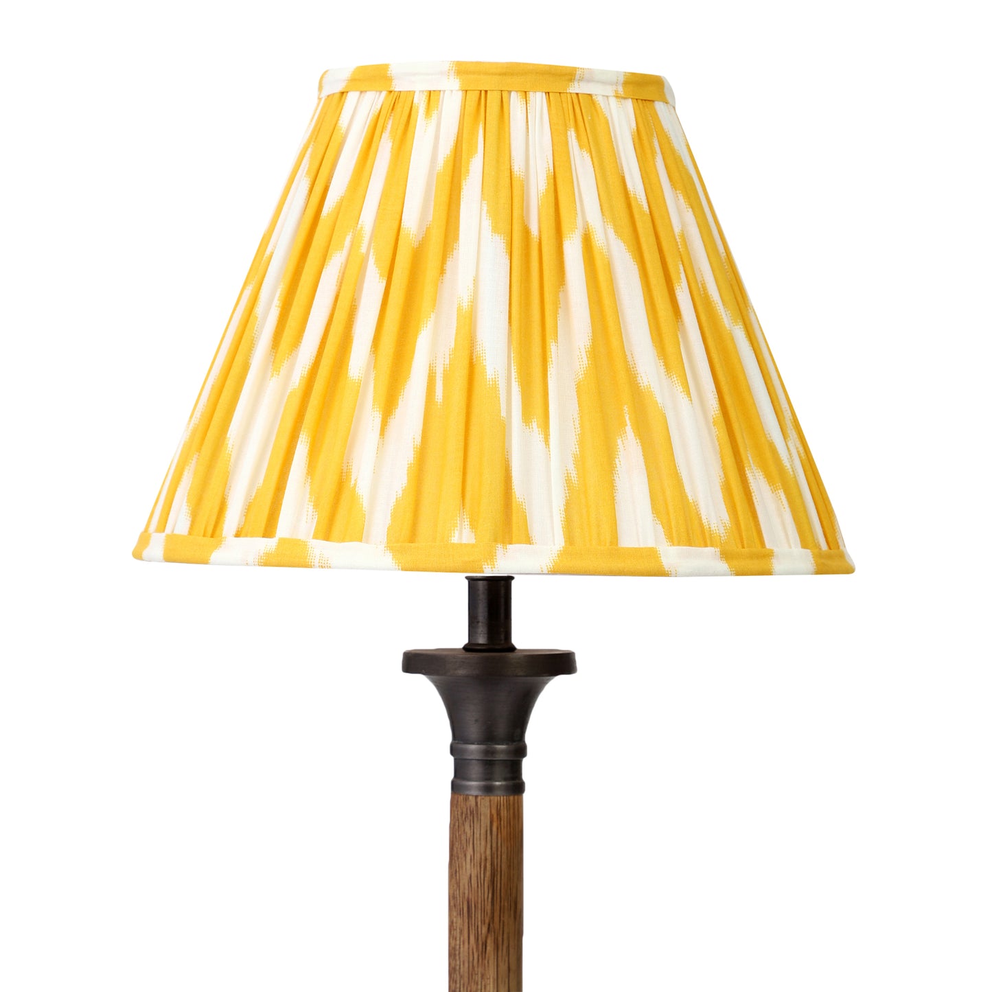 20cm empire premium softback lampshade in yellow wiggle by Lampenschirm India, house of lampshades
