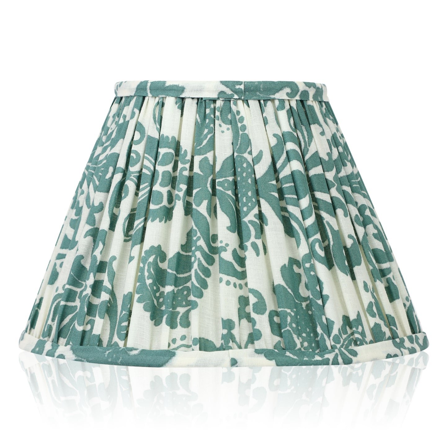 20cm empire premium softback lampshade in Green Cotton by Lampenschirm India, house of lampshades. Green Cotton Lamp Shades