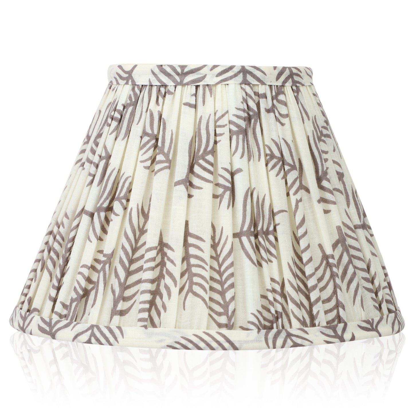20cm empire premium softback lampshade in Grey Cotton by Lampenschirm India, house of lampshades. Grey Cotton Lamp Shades
