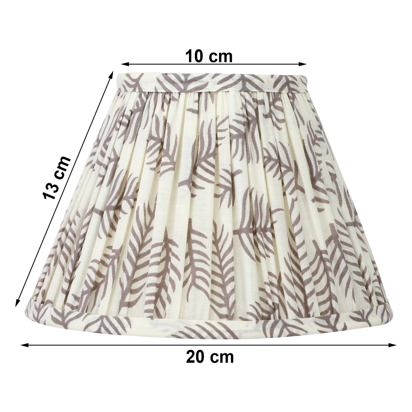 20cm empire premium softback lampshade in pine craft by Lampenschirm India, house of lampshades.