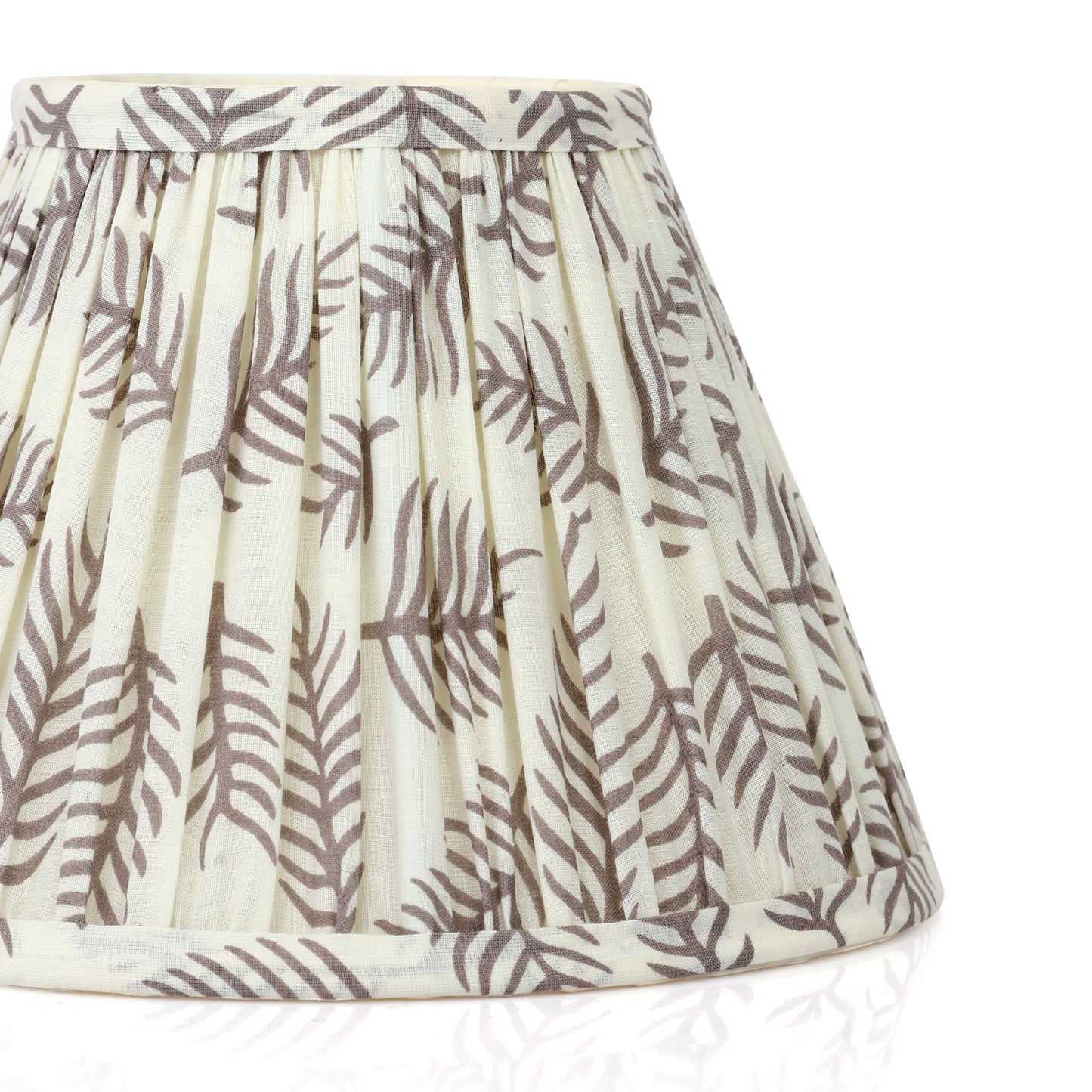 20cm empire premium softback lampshade in pine craft by Lampenschirm India, house of lampshades.
