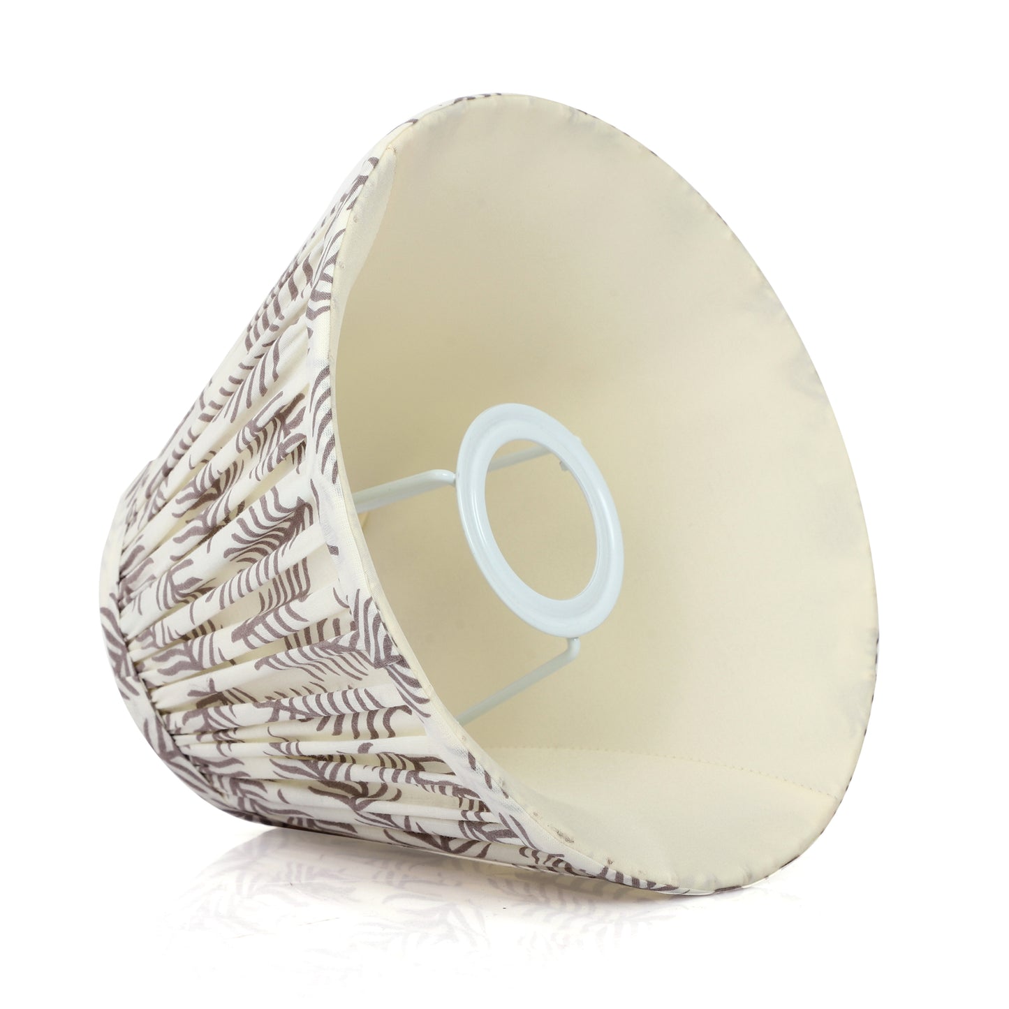 20cm empire premium softback lampshade in pine craft by Lampenschirm India, house of lampshades.