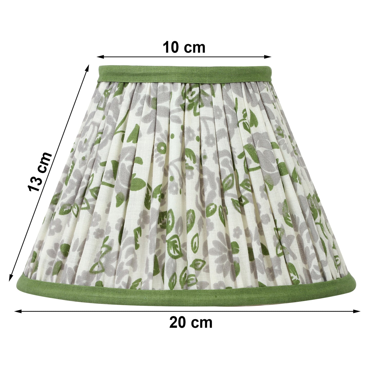 20cm empire premium softback lampshade in calming floral by Lampenschirm India, house of lampshades