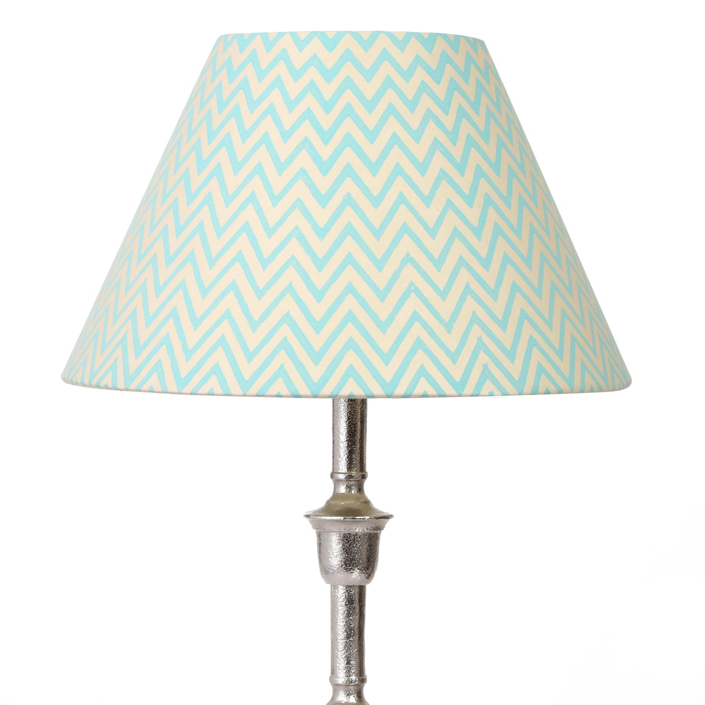 30cm empire premium hardback lamp shade in block printed paper by Lampenschirm India