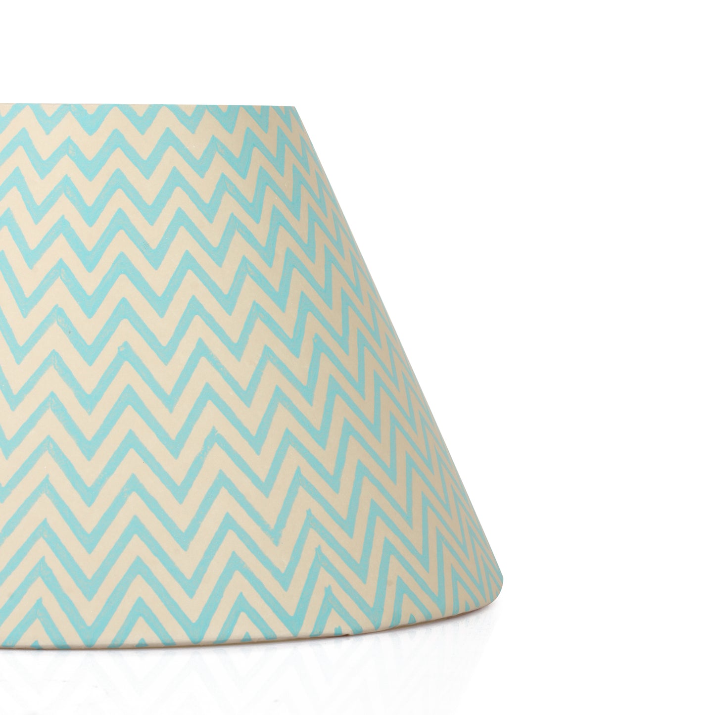 30cm empire premium hardback lamp shade in block printed paper by Lampenschirm India