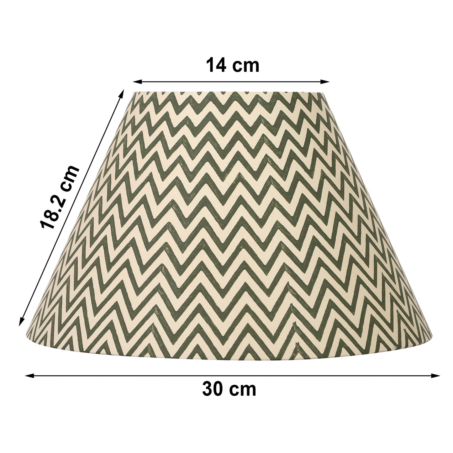 30cm empire premium hardback lamp shade in printed paper by Lampenschirm India
