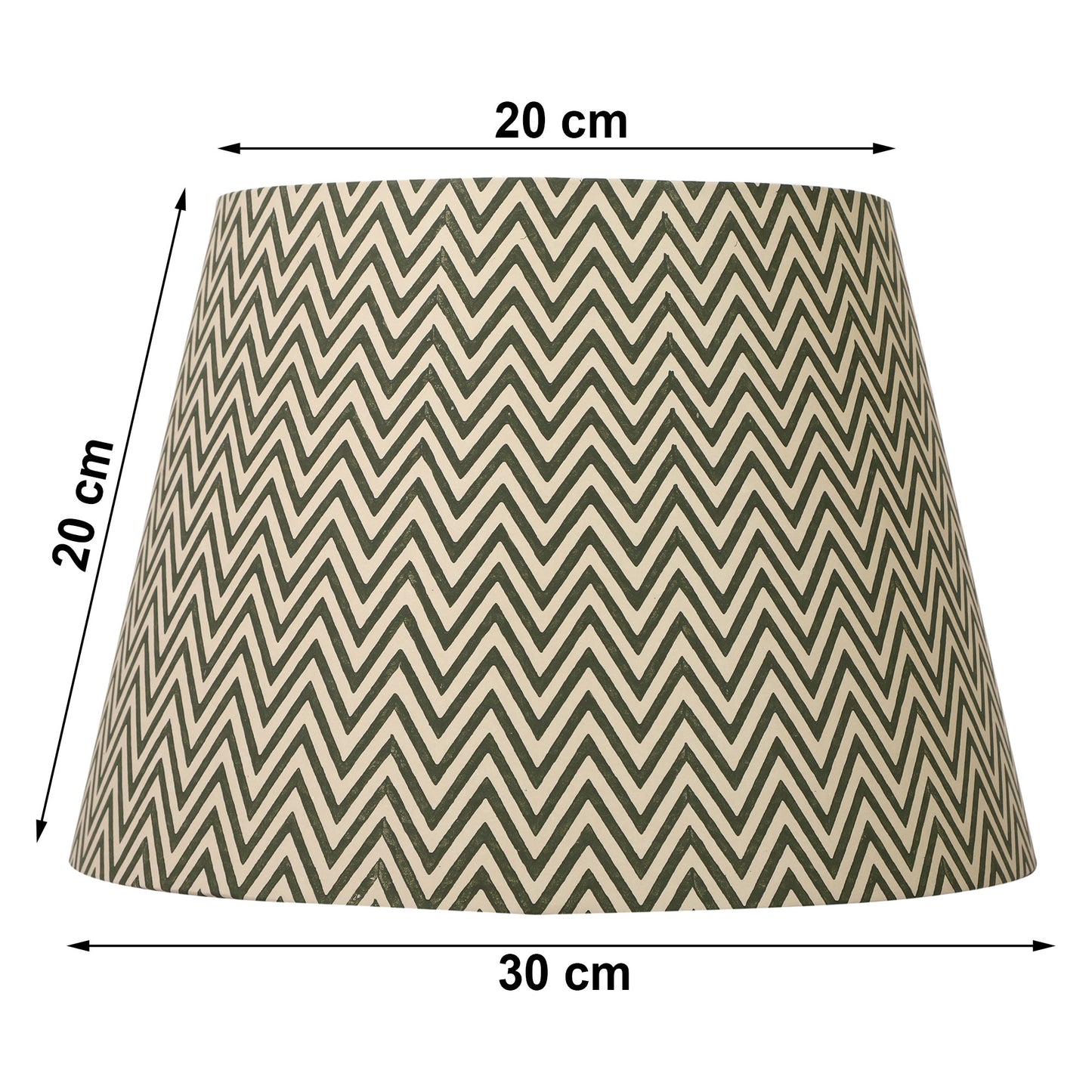 30cm straight empire premium hardback lamp shade in printed paper by Lampenschirm India