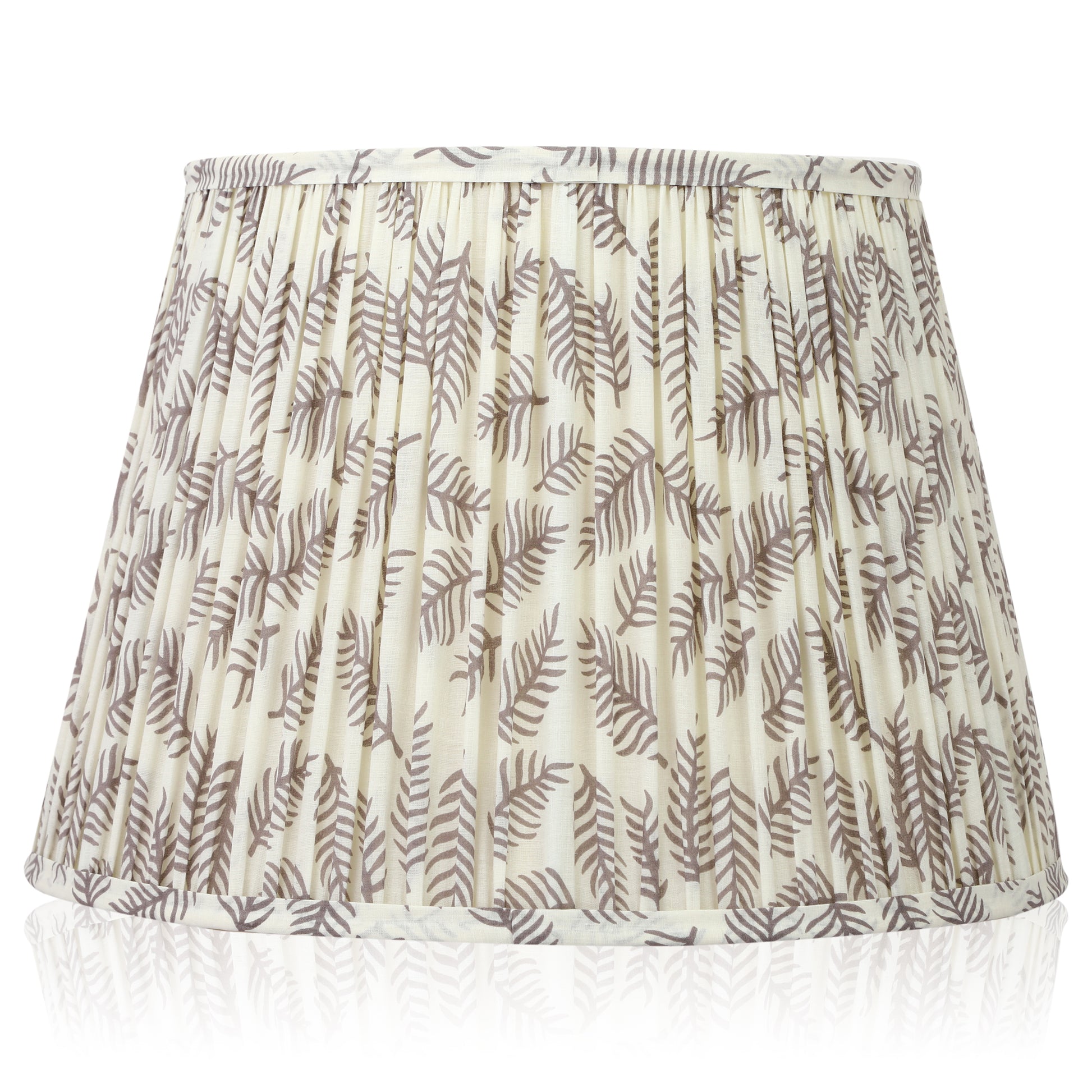 40cm straight empire premium softback lampshade in cotton by Lampenschirm India, house of lampshades. Grey Cotton Lamp Shades
