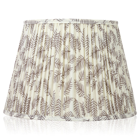 40cm straight empire premium softback lampshade in cotton by Lampenschirm India, house of lampshades. Grey Cotton Lamp Shades