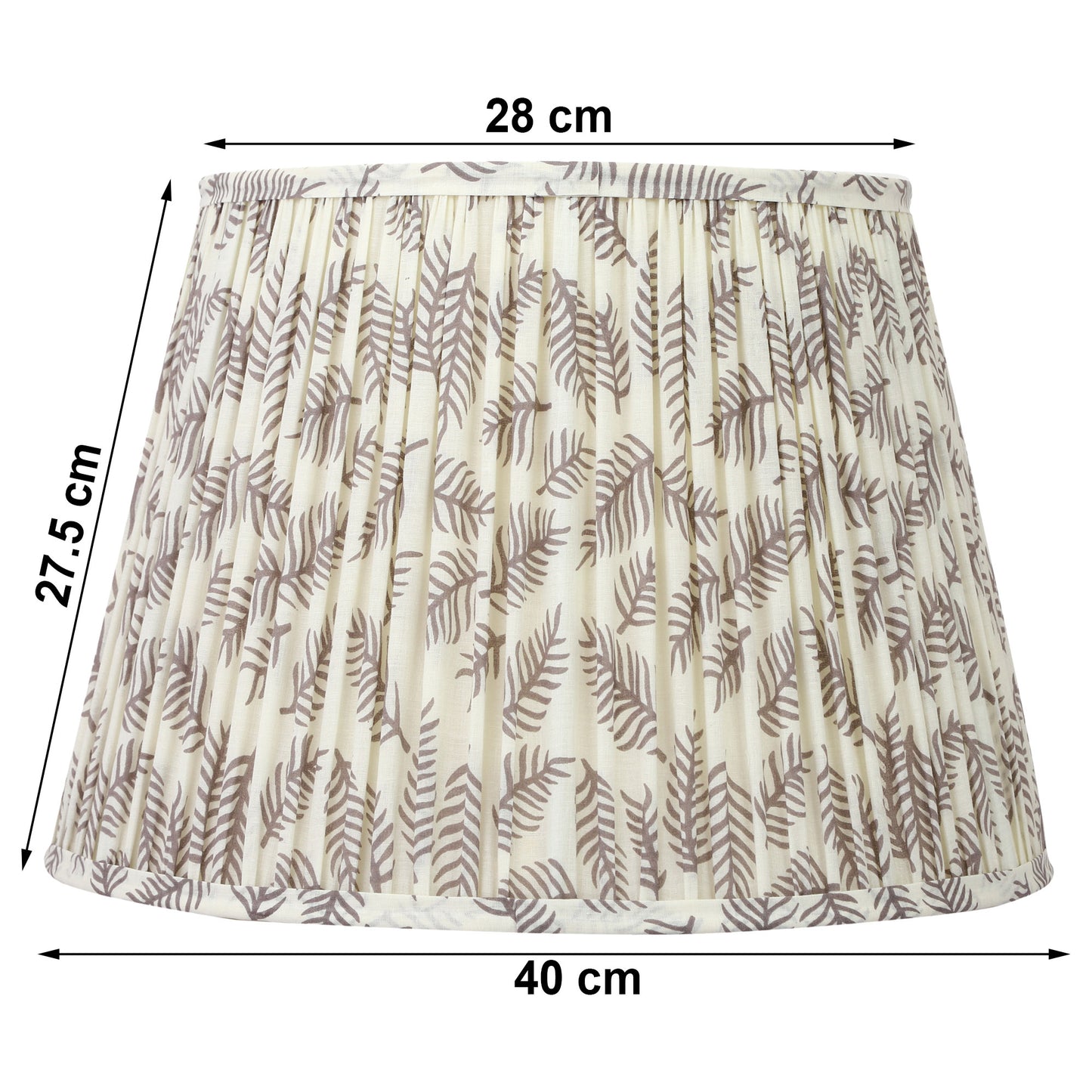 40cm straight empire premium softback lamp shade in cotton by Lampenschirm India