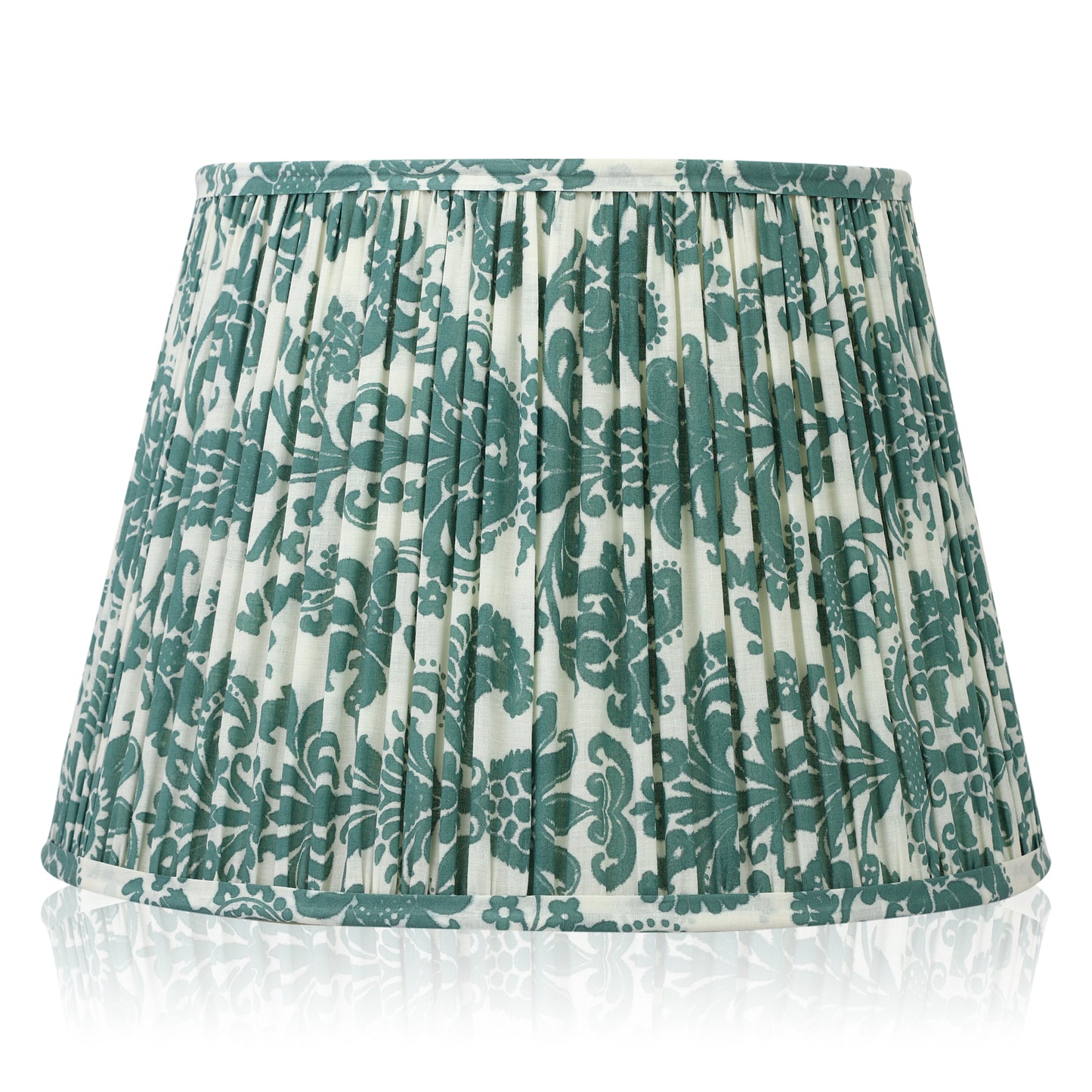 40cm straight empire premium softback lampshade in cotton by Lampenschirm India, house of lampshades. Green Cotton Lamp Shades