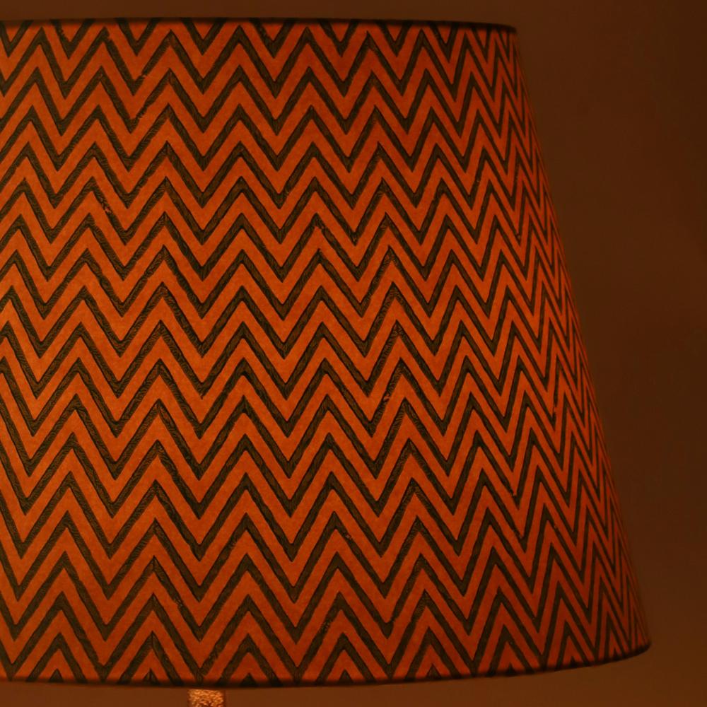 40cm straight empire premium hardback lamp shade in printed paper by Lampenschirm India