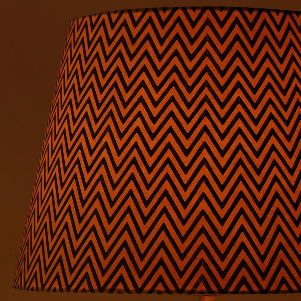 40cm straight empire premium hardback lamp shade in printed paper by Lampenschirm India