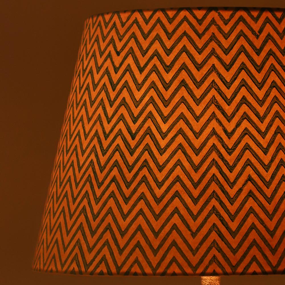 30cm straight empire premium hardback lamp shade in printed paper by Lampenschirm India