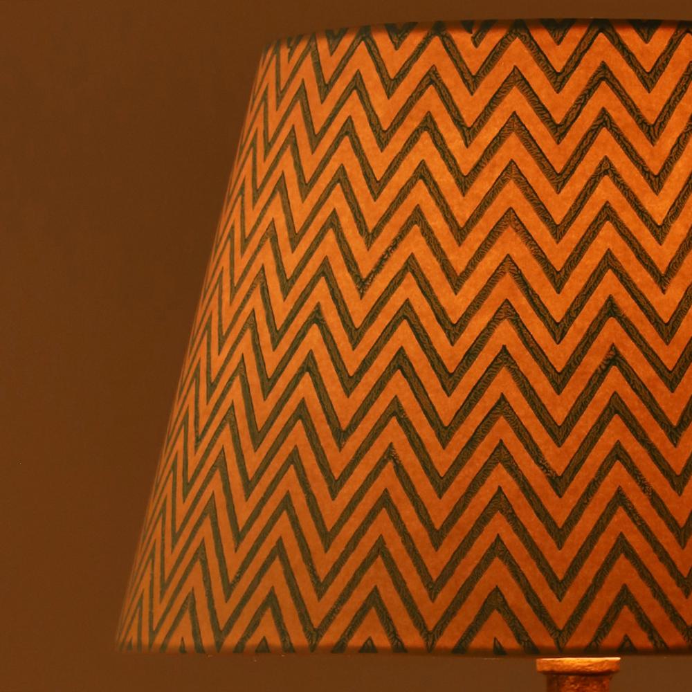 30cm straight empire premium hardback lamp shade in printed paper by Lampenschirm India