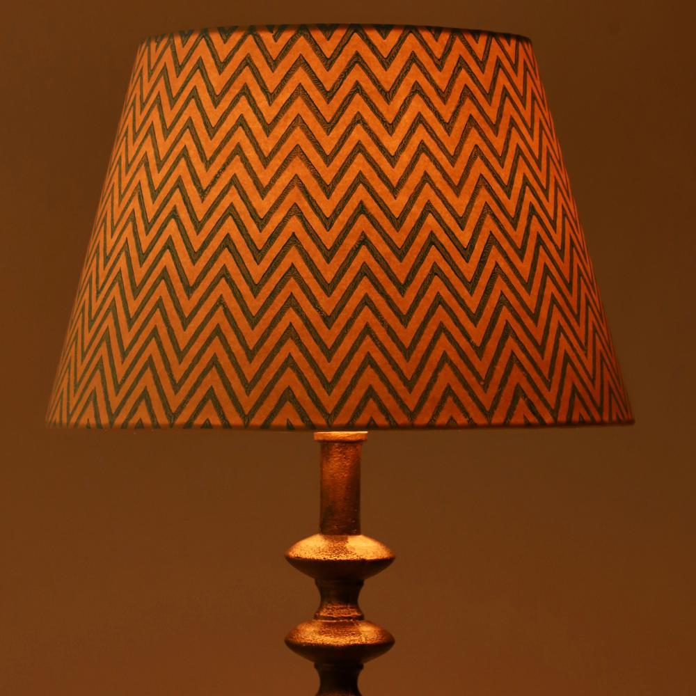 30cm straight empire premium hardback lamp shade in printed paper by Lampenschirm India