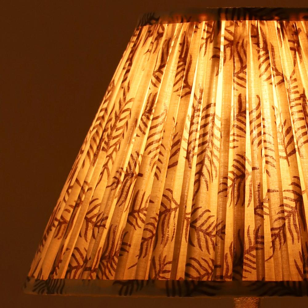 30cm empire premium softback lampshade in pine craft by Lampenschirm India, house of lampshades