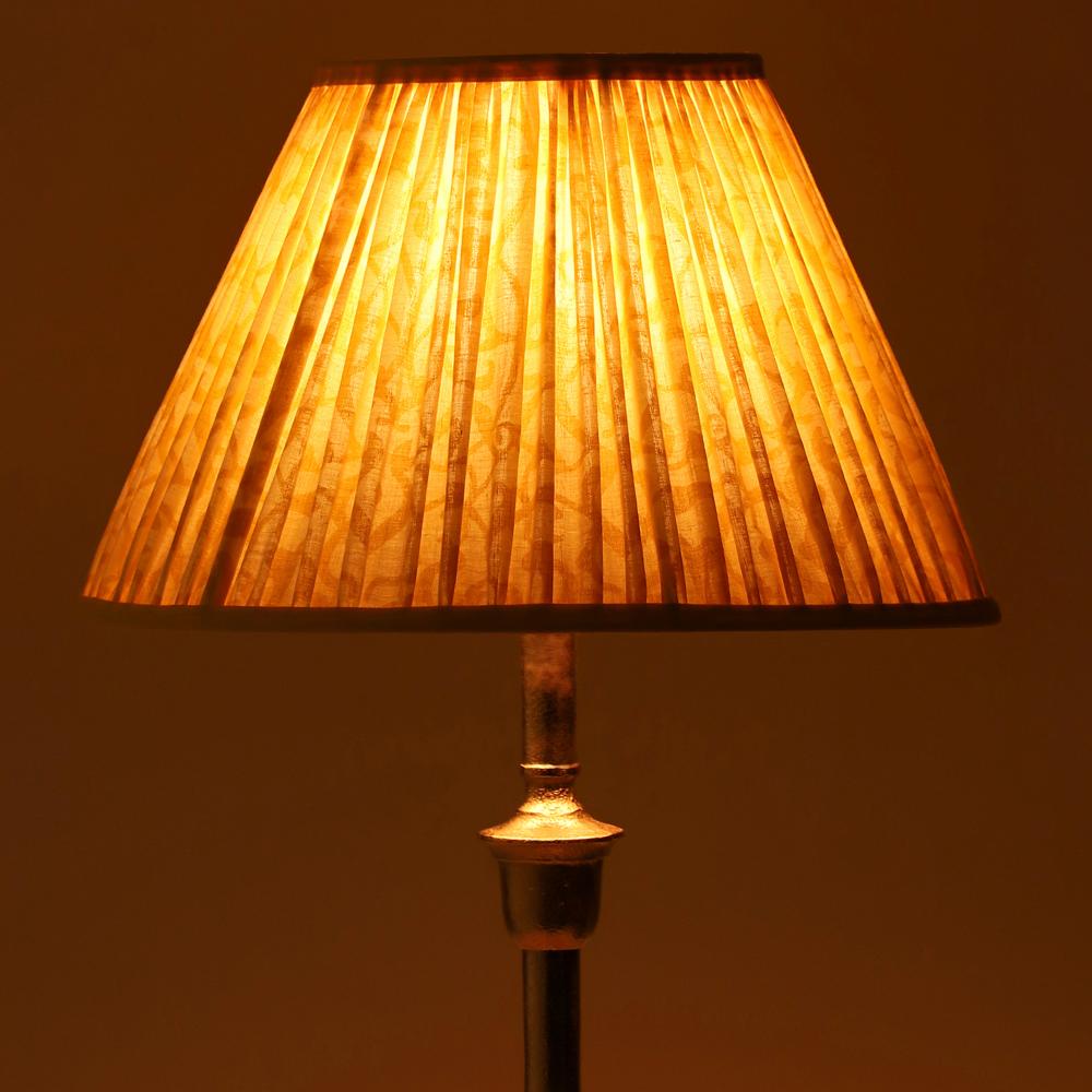 30cm empire premium softback lampshade in sunshine blossom by Lampenschirm India, house of lampshades