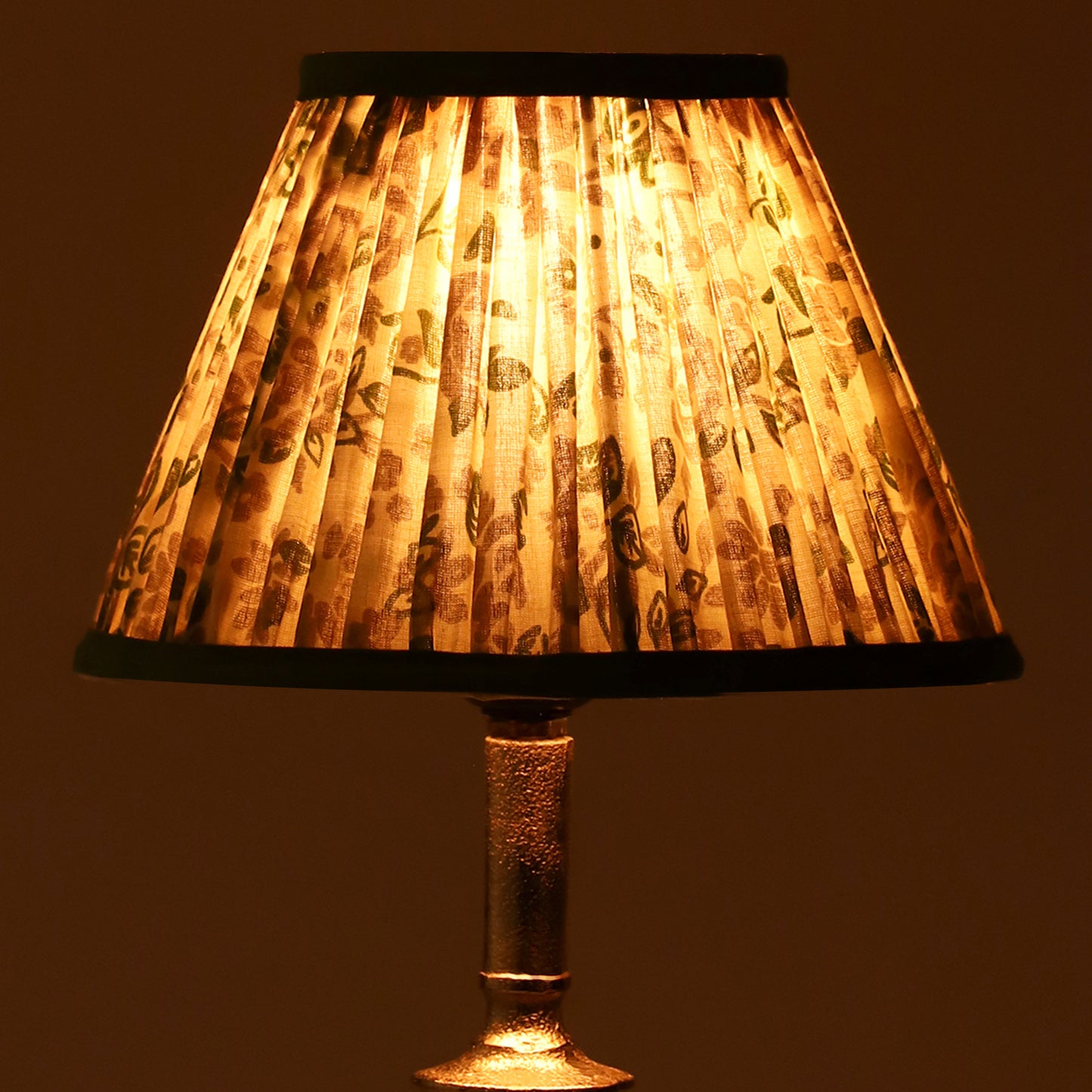 20cm empire premium softback lampshade in calming floral by Lampenschirm India, house of lampshades