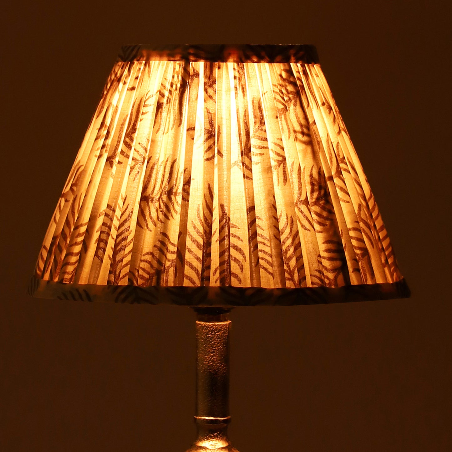 20cm empire premium softback lampshade in pine craft by Lampenschirm India, house of lampshades.
