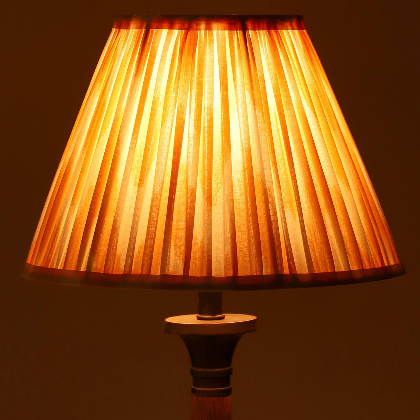 30cm empire premium softback lampshade in yellow wiggle by Lampenschirm India, house of lampshades