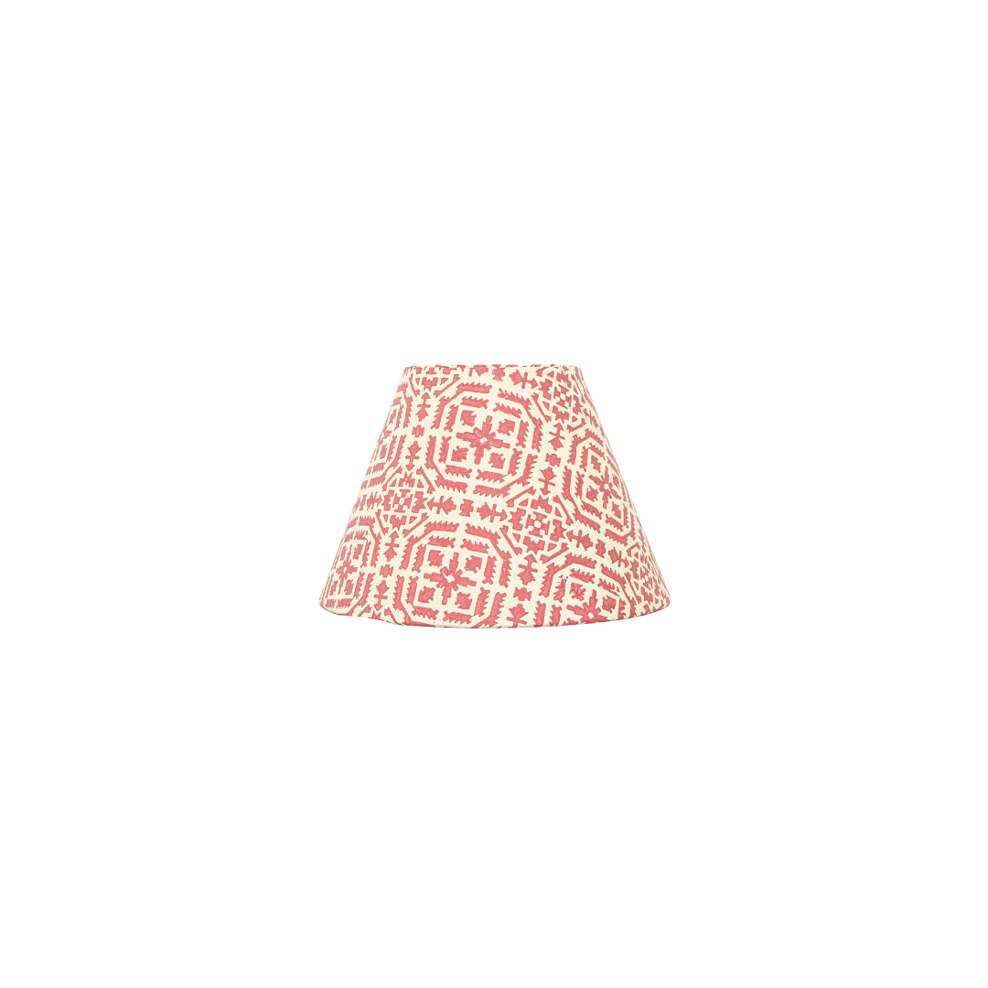 20cm empire premium hardback lamp shade in block printed paper by Lampenschirm India