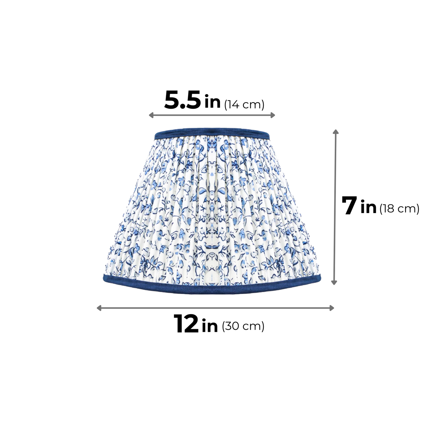 30cm empire premium softback lamp shade in cotton by Lampenschirm India, house of lampshades