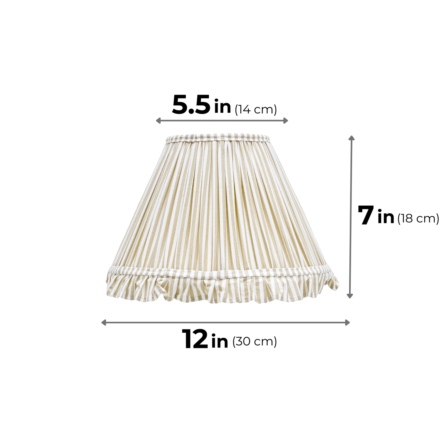 30cm empire premium softback lamp shade in cotton by Lampenschirm India, house of lampshades