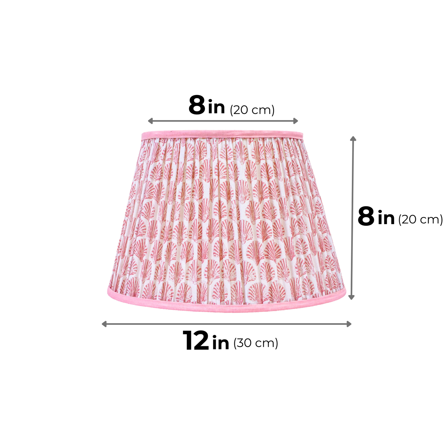 30cm straight empire premium softback lamp shade in cotton by Lampenschirm India, house of lampshades