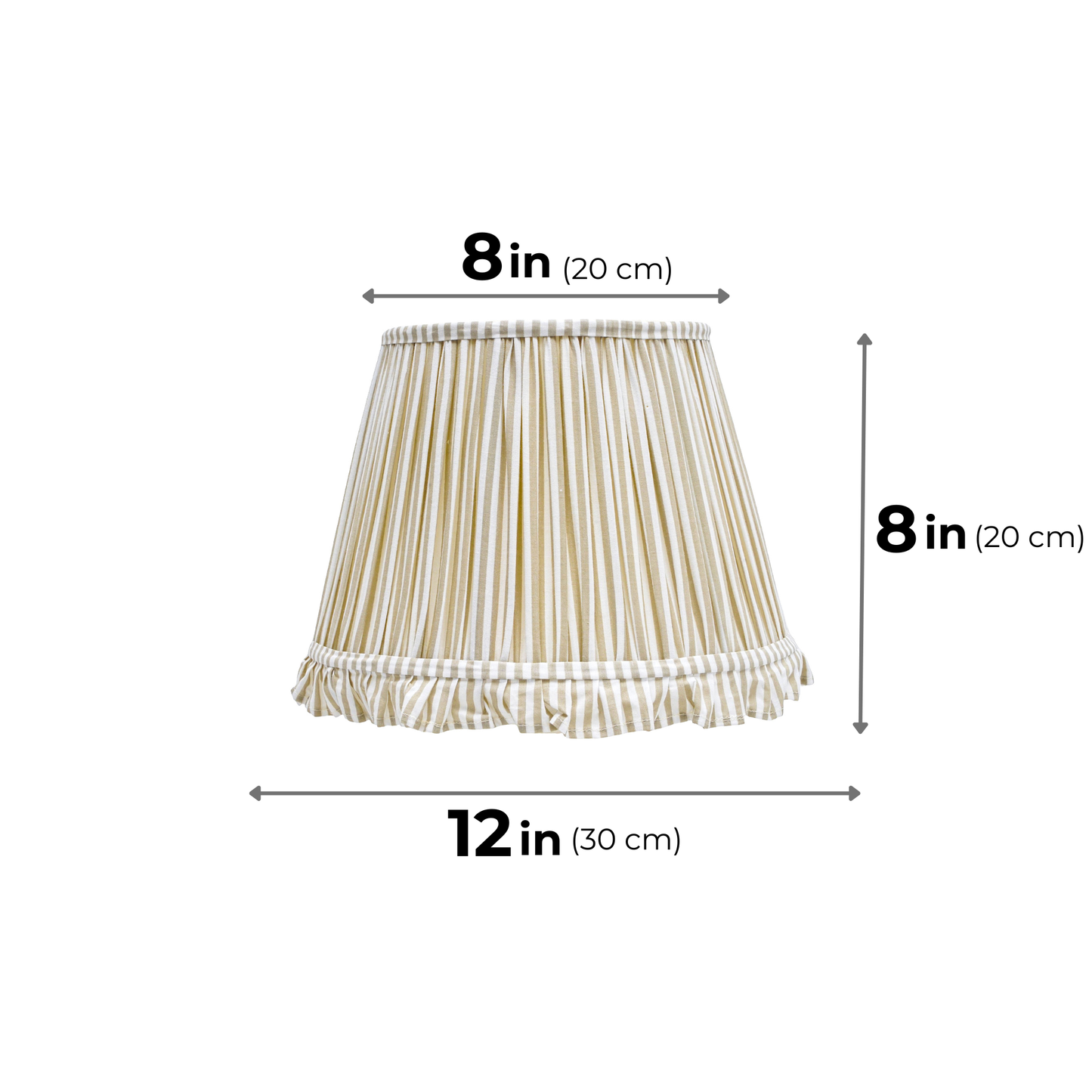 30cm straight empire premium softback lamp shade in cotton by Lampenschirm India, house of lampshades