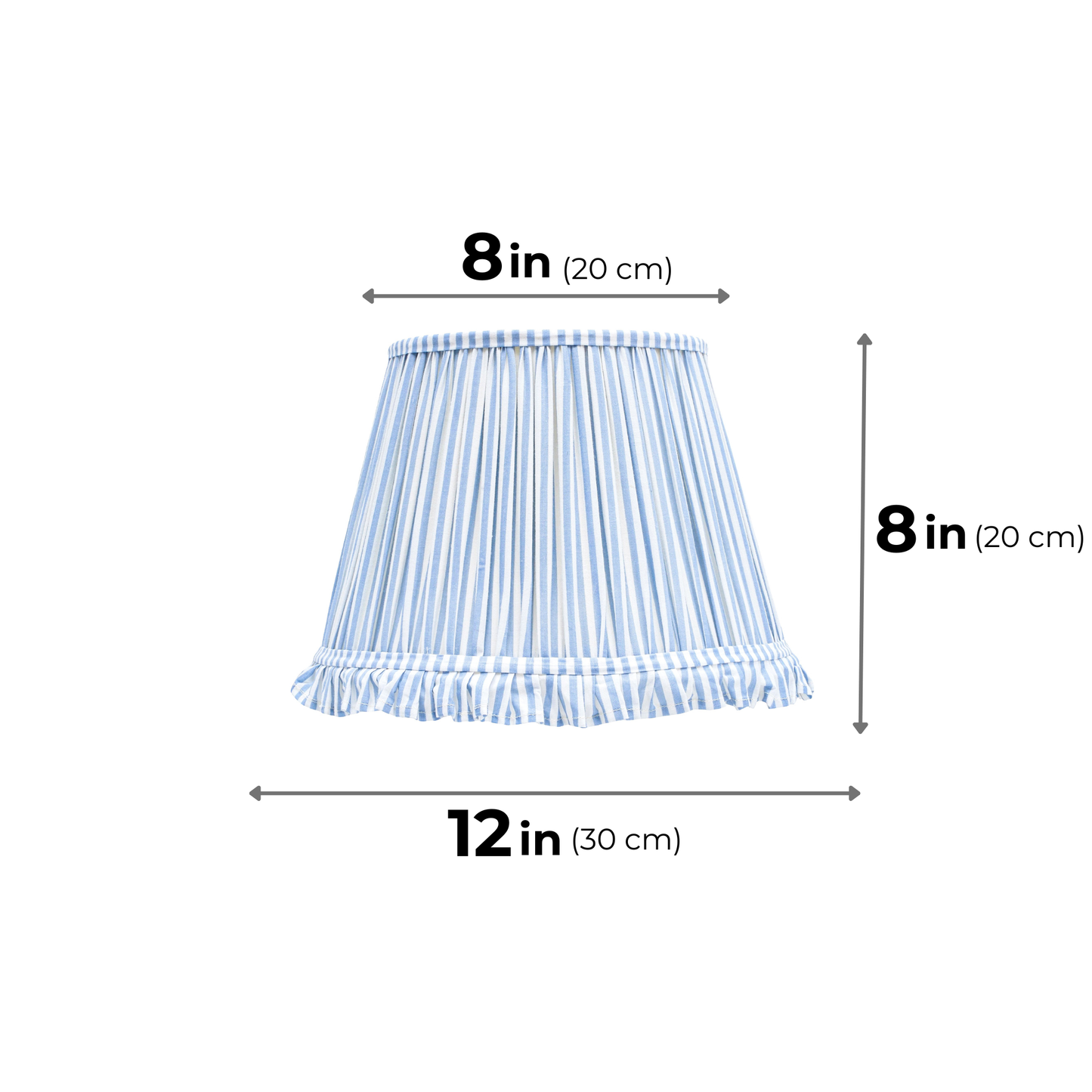 30cm straight empire premium softback lamp shade in cotton by Lampenschirm India, house of lampshades