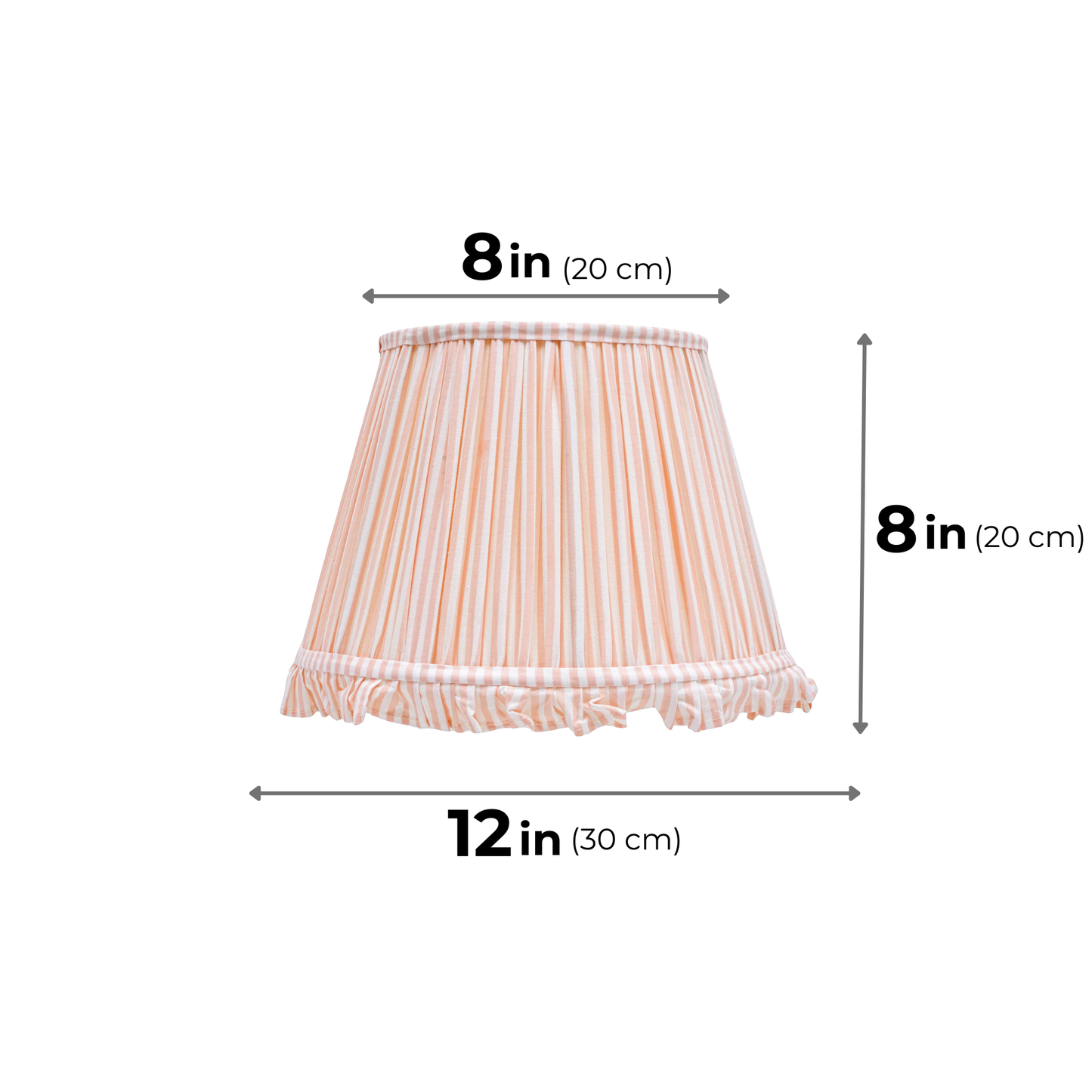 30cm straight empire premium softback lamp shade in cotton by Lampenschirm India, house of lampshades