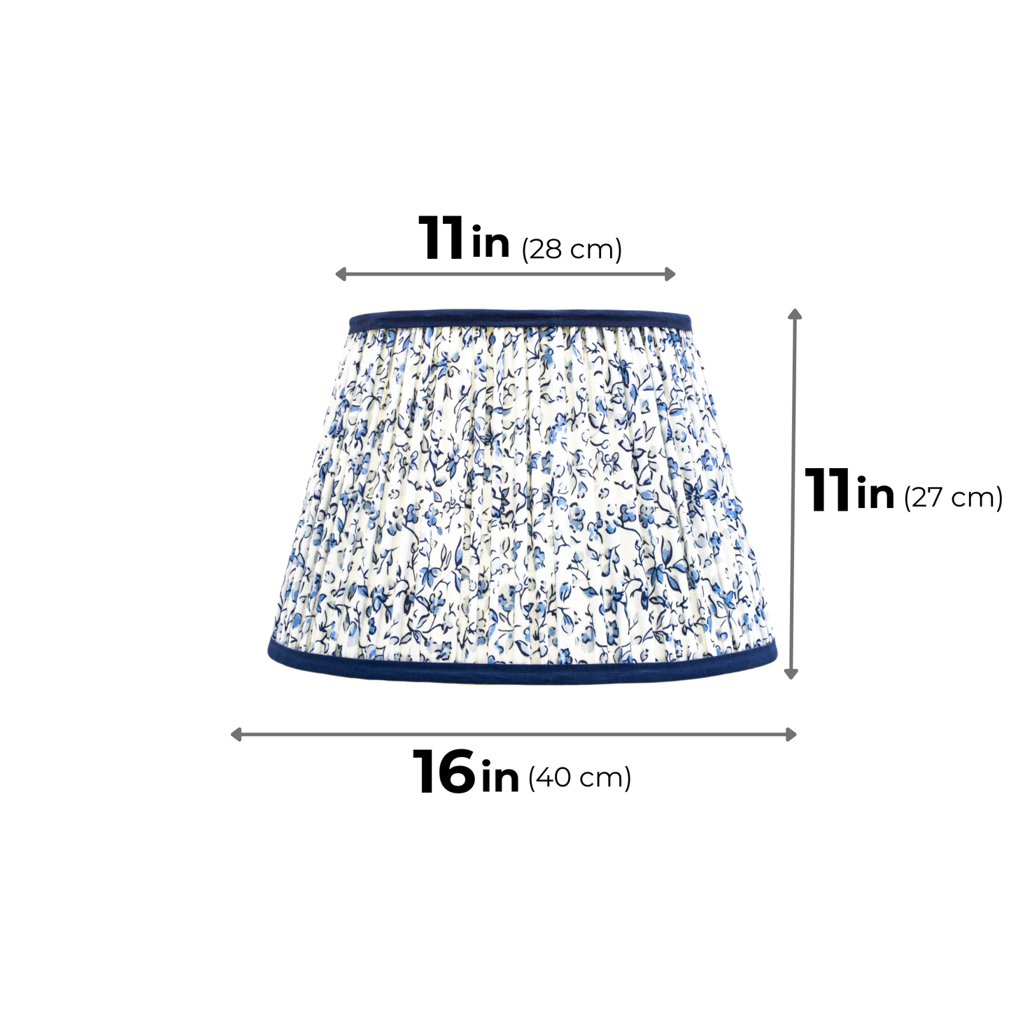 40cm straight empire premium softback lamp shade in cotton by Lampenschirm India, house of lampshades